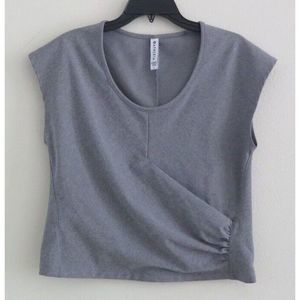 Athleta Gray Short Sleeve Tee